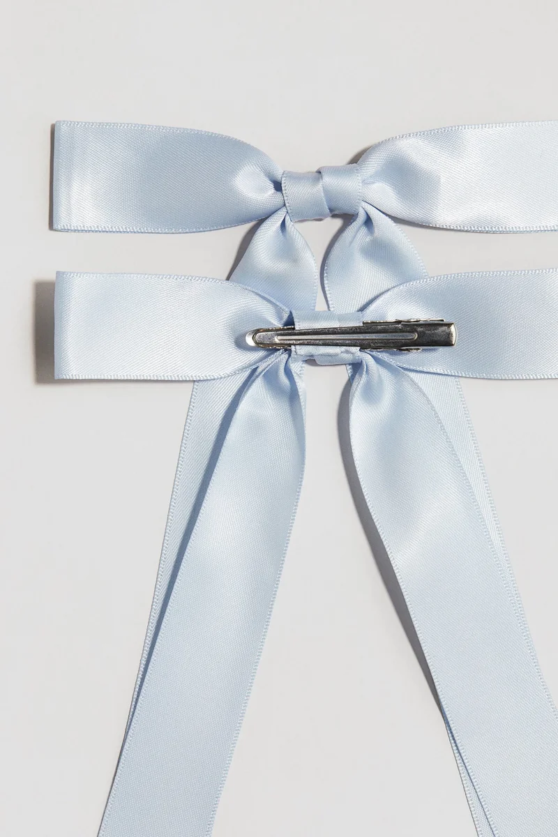 H&M 2-pack bow hair clips