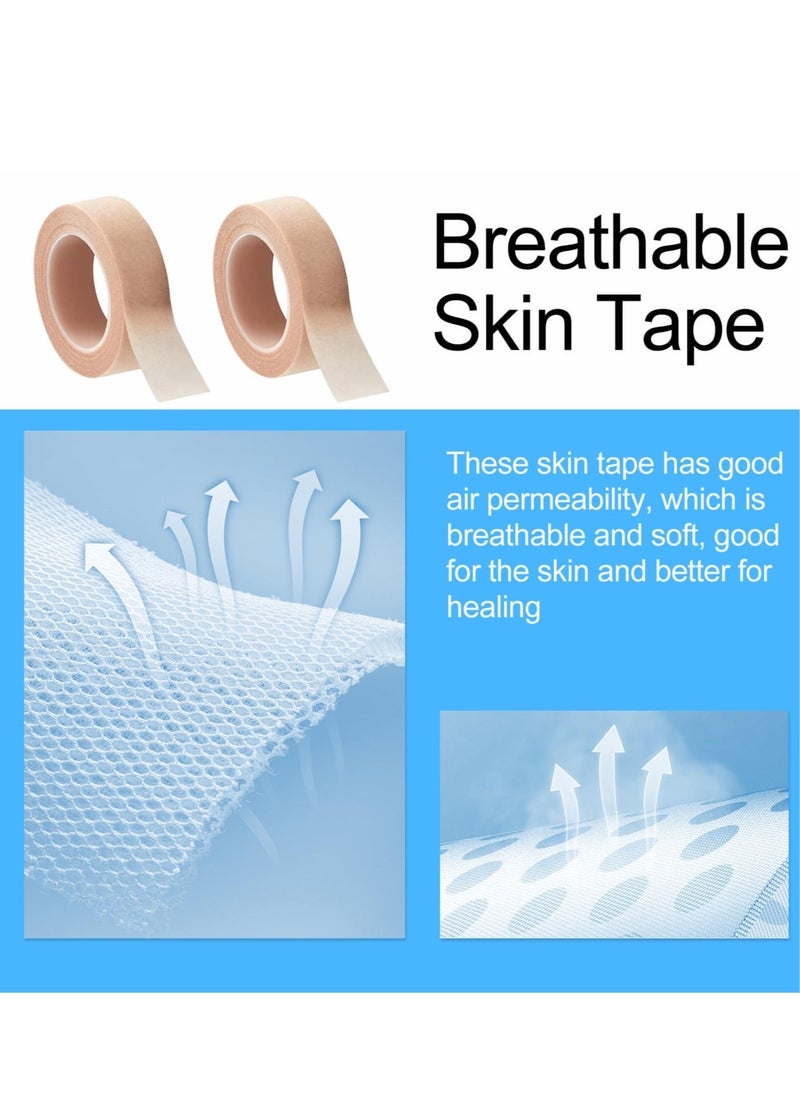 Generic - 8 Rolls Flexible Skin Tape Breathable Nose Tape，Micropore Tape, Paper tape medical,  Self Adhesive First Aid Bandages for Wound Injuries Swelling (0.5 in x 10 Yd) - Image 1