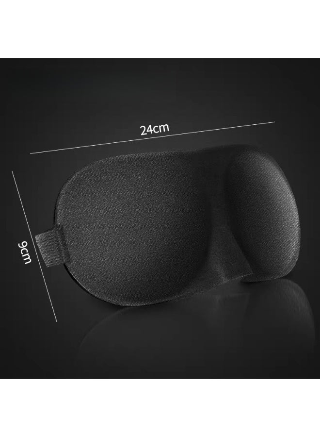 jisimu Sleep Mask Blackout Black silk sleep eye mask Comfortable & Breathable Eye Mask Best Night Companion Eyeshade - Image 5