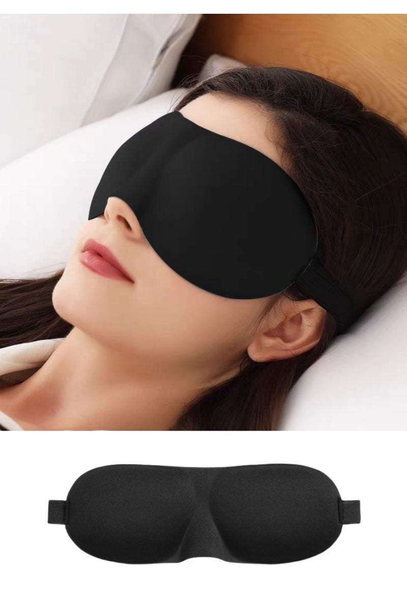 jisimu Sleep Mask Blackout Black silk sleep eye mask Comfortable & Breathable Eye Mask Best Night Companion Eyeshade - Image 1