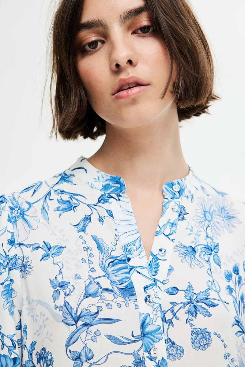 H&M Patterned viscose dress