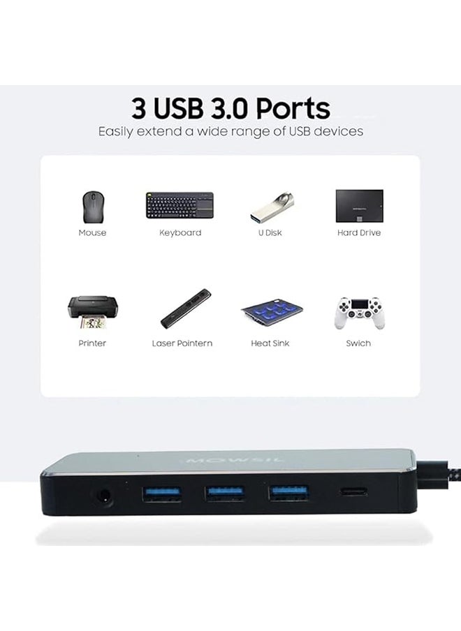 11 in 1 USB C Hub 4K HDMI and FHD VGA Dual Video Output Type C Hub, PD 100W, Gigabit Ethernet, 3 USB 3.0 Ports, USB C to 3.5mm, SD/TF Slot Multiport Adapter for MacBook Pro/Air 2023, HP,