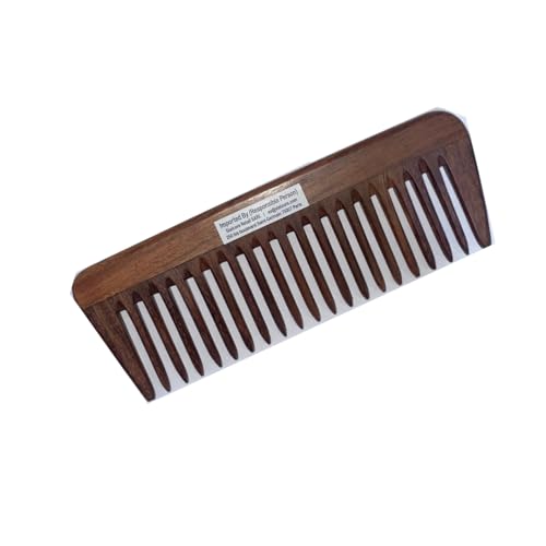 Svatv Handcrafted Rosewood Comb For Detangling Hair For Thick Curly And Wavy Hair Nonstatic And Ecofriendly With Wide Tooth For Grooming Hair Comb A82A