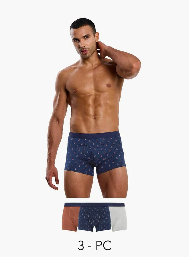 Splash FAV Men's Assorted Trunks - Pack of 3