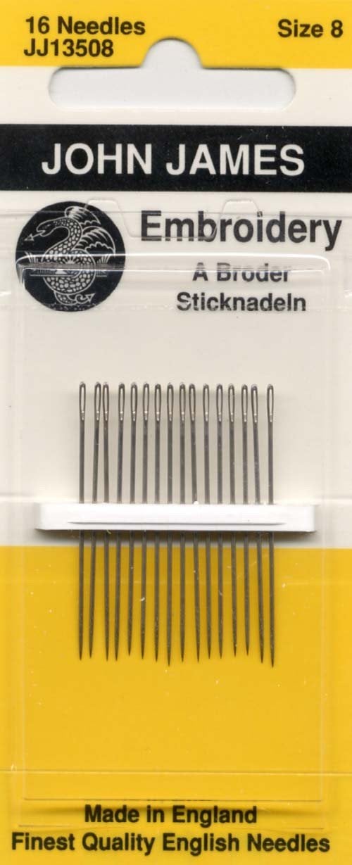 Colonial Needle John James Embroidery Hand Needles Size 8, 16/Pkg - Image 5