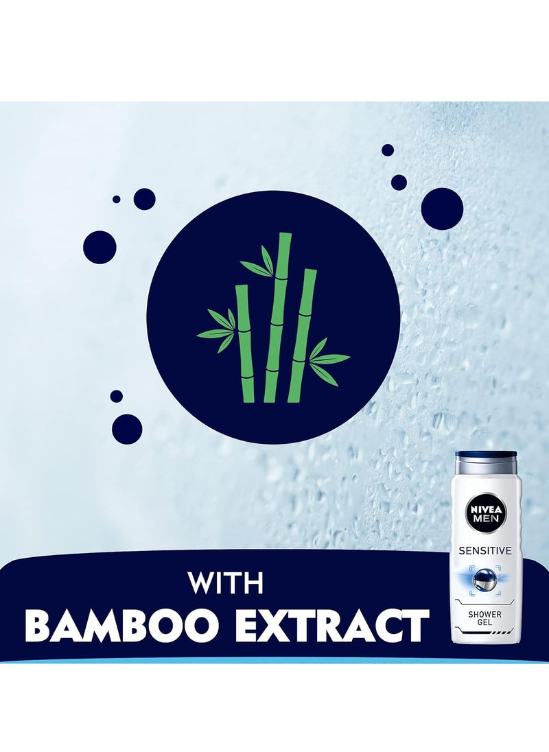 Nivea 3IN1 Sensitive Soothing + Bamboo Extract Shower Gel 250 ml  - Image 2