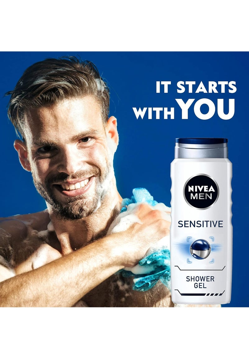 Nivea 3IN1 Sensitive Soothing + Bamboo Extract Shower Gel 250 ml  - Image 5