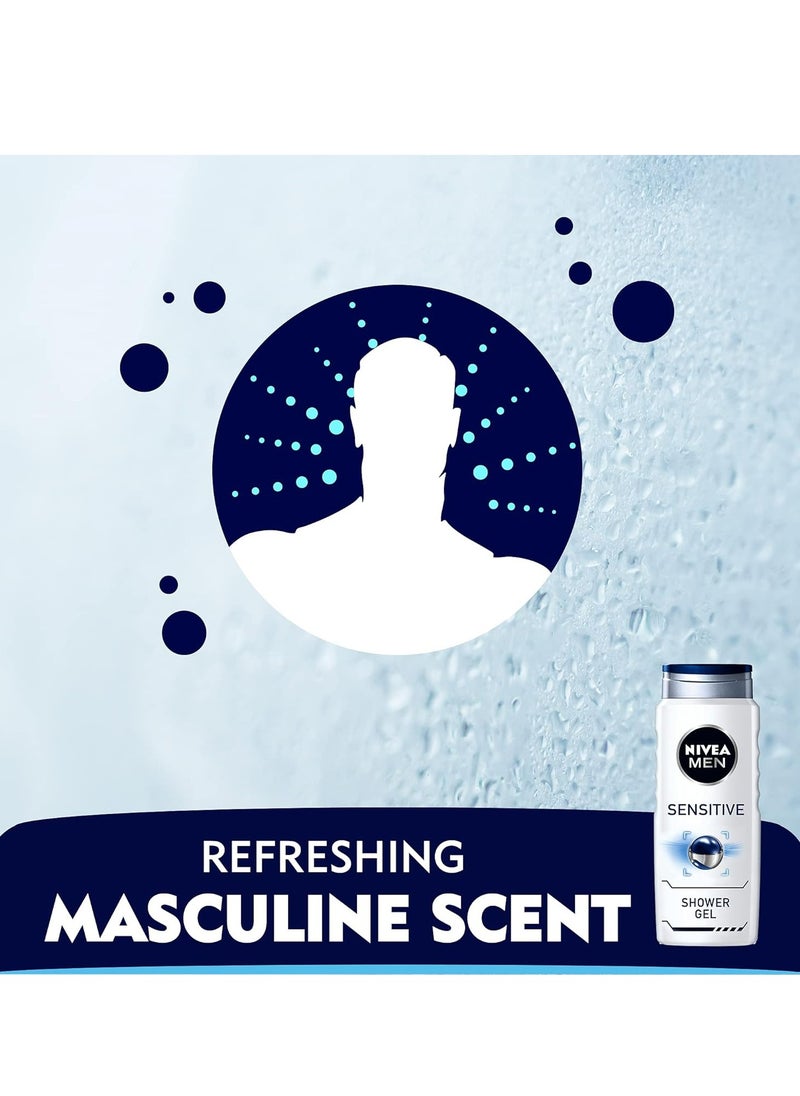Nivea 3IN1 Sensitive Soothing + Bamboo Extract Shower Gel 250 ml  - Image 3