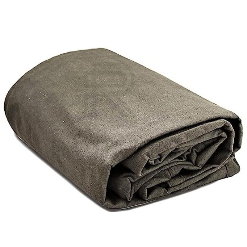 RK TRENDS RK Trends Canvas Waterproof Tarpaulin HeavyDuty Outdoor Protection for All Weather Conditions 6Ft x 75Ft  - Image 1