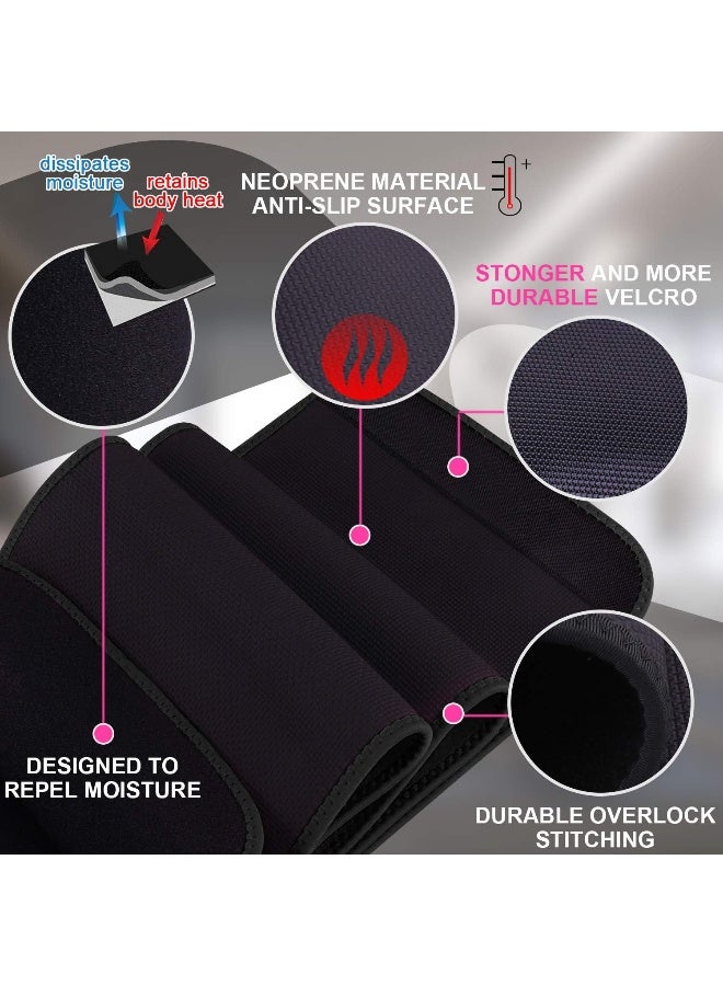 WIN.MAX Waist Trimmer Belt, Waist Trainer for Women, Weight Loss and Sweat Wrap, Slimmer Kit for Men, Abdominal Trainer, Adjustable Waist Cincher Trimmer, Sport Sauna Effect - Image 3