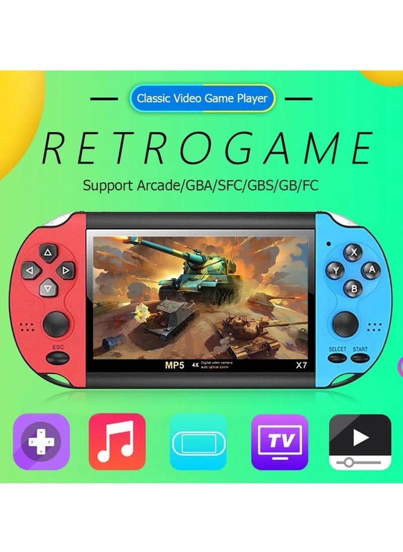 KASTWAVE - Handheld Game Console, Retro Game Console Built-in 10000+ Classic Games, 4.1-inch TFT LCD Screen, 10 Emulators, MP3/MP4/Ebook - TV OUT - Portable Game Player - Image 1