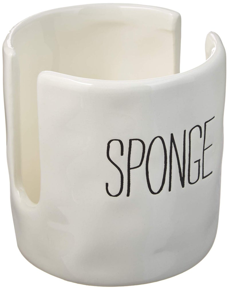 Mud Pie Kitchen Dish Sponge Holder Caddy  Off White - Image 1