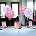 Malayan Products Airplane Latex Balloons 12 Count Flight Attendant Birthday Party Pilot Party Jet Baby Shower Classroom Decoration Girl Flying Balloons 12 Inch Standard Size Pink Clouds - Image 4