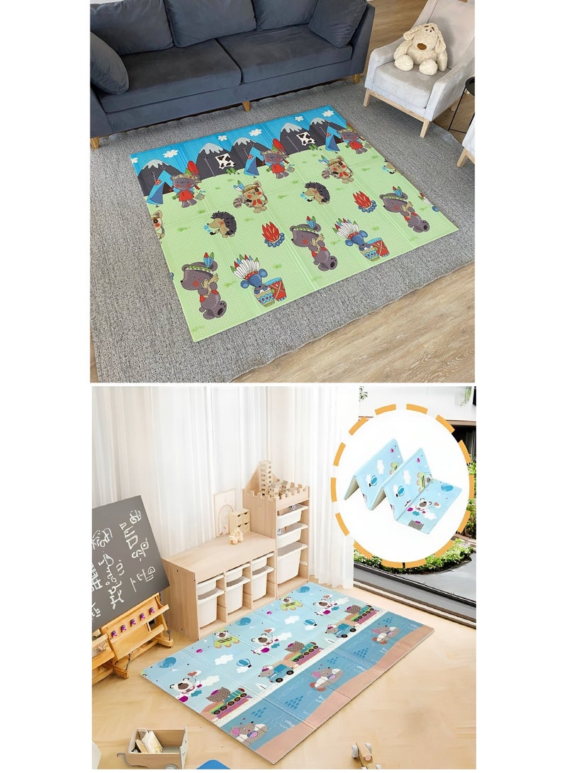 Hi homey Baby Play Mat,200x180 cm Play Mat for Baby,Foldable Kids Play Mat, Foam Play Mat,Infant Play Mat,Waterproof Crawling Mat - Image 1