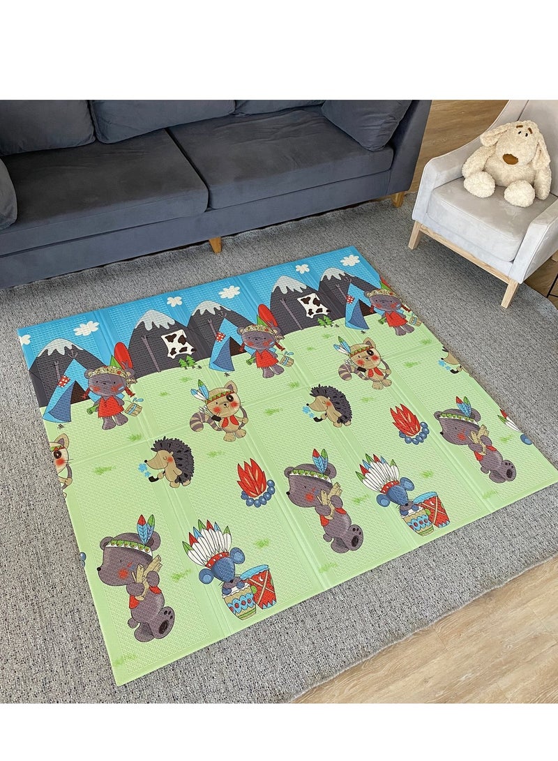 Hi homey Baby Play Mat,200x180 cm Play Mat for Baby,Foldable Kids Play Mat, Foam Play Mat,Infant Play Mat,Waterproof Crawling Mat - Image 2