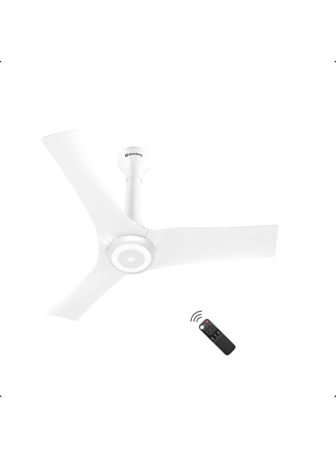 atomberg Aris Starlight Smart 900mm BLDC Ceiling Fan |BEE 5 Star|Advance Air+ Technology| Silent Operation | Award Winning Design | LED Underlight | Free Installation | 5 Year Warranty (Marble White) - Image 1