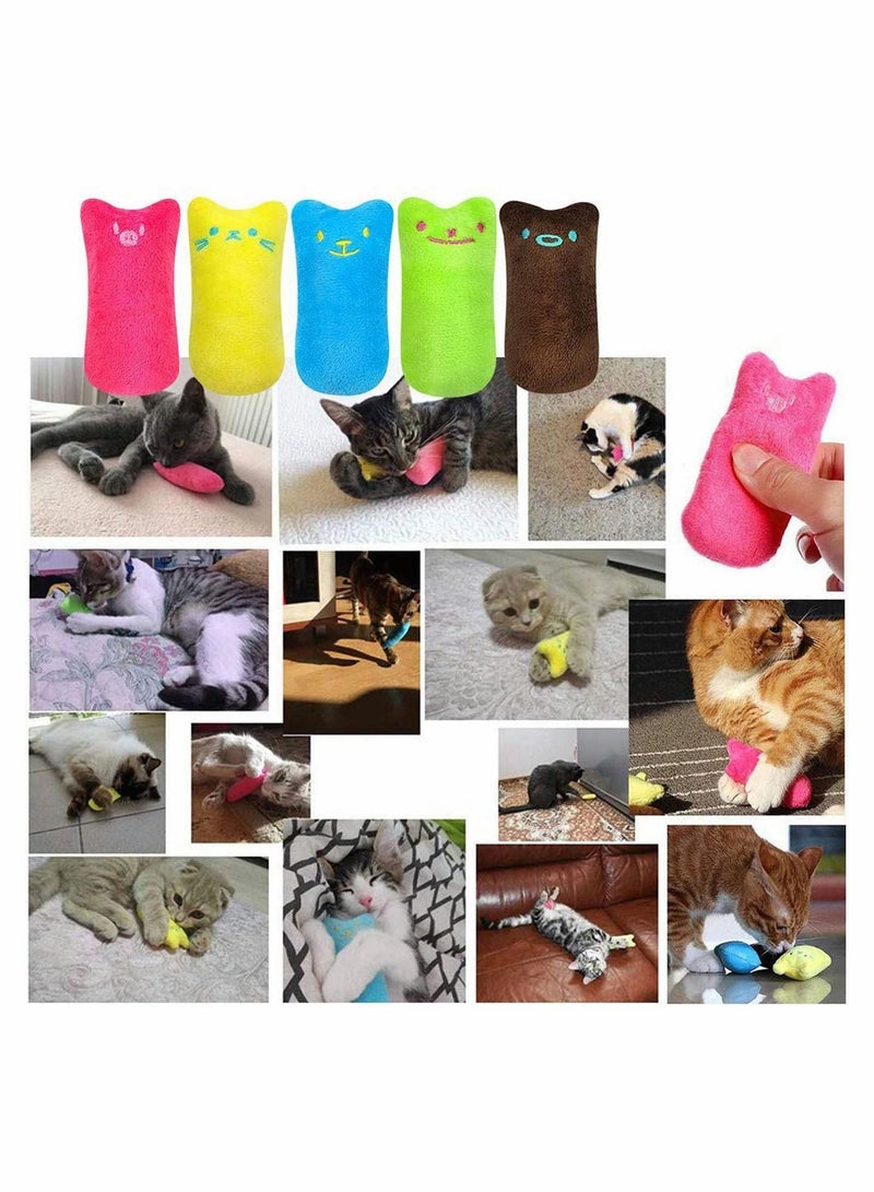 Excefore Cat Catnip Toys Cartoon Square Catnip Pillow, Cat Toys for indoor cats Catnip, Keep Teeth Cleaning, 5 Pack - Image 5
