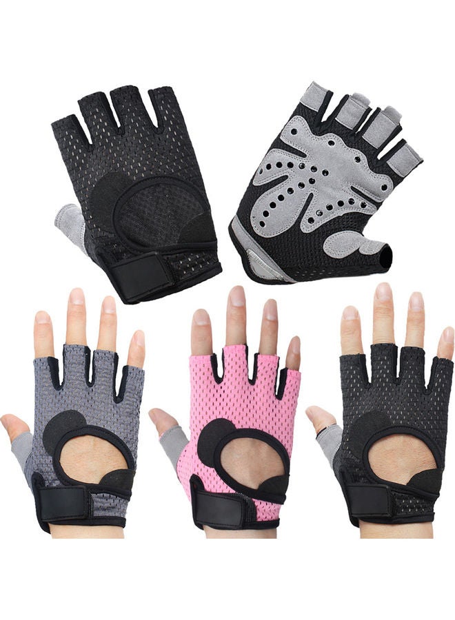 Y&D Unisex Breathable Anti-slip Weight Lifting Yoga Gym Sports Half Finger Gloves Scm  - Image 2