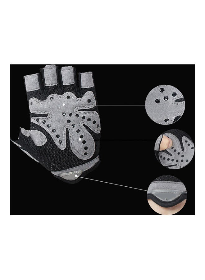 Y&D Unisex Breathable Anti-slip Weight Lifting Yoga Gym Sports Half Finger Gloves Scm  - Image 5