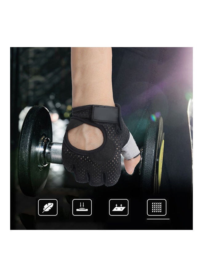 Y&D Unisex Breathable Anti-slip Weight Lifting Yoga Gym Sports Half Finger Gloves Scm  - Image 3