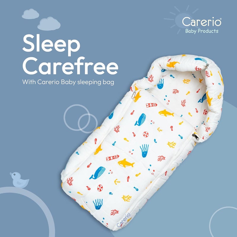 CARERIO Carerio Baby Sleeping Bag Carry Nest Cotton Baby Bedding for New Born Infant Portable Bassinet for Baby Carrying co Sleeping Unisex Baby Sleeping Bed 03 - Image 5