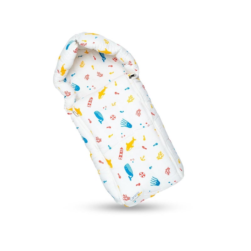CARERIO Carerio Baby Sleeping Bag Carry Nest Cotton Baby Bedding for New Born Infant Portable Bassinet for Baby Carrying co Sleeping Unisex Baby Sleeping Bed 03 - Image 1