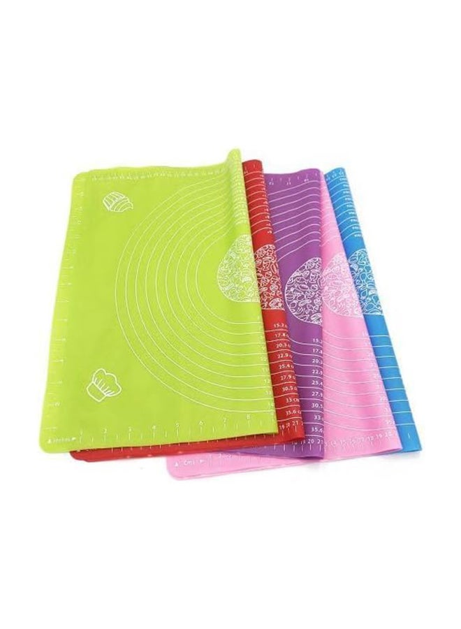 Generic Silicon Rectangle Baking Mat With Measurements For Pastries Green  - Image 4