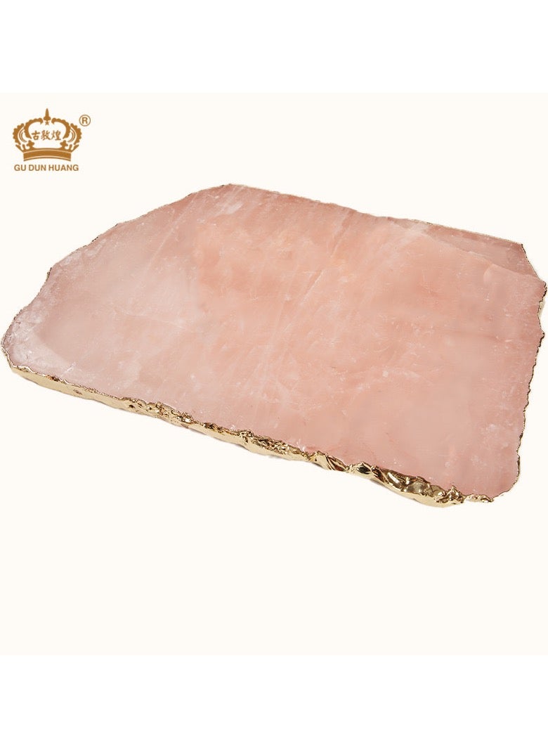 Marble Stone Tray with Golden touch boarders White Marble Decorative Tray Perfume Tray Marble Serving Tray Candle Tray - Image 3