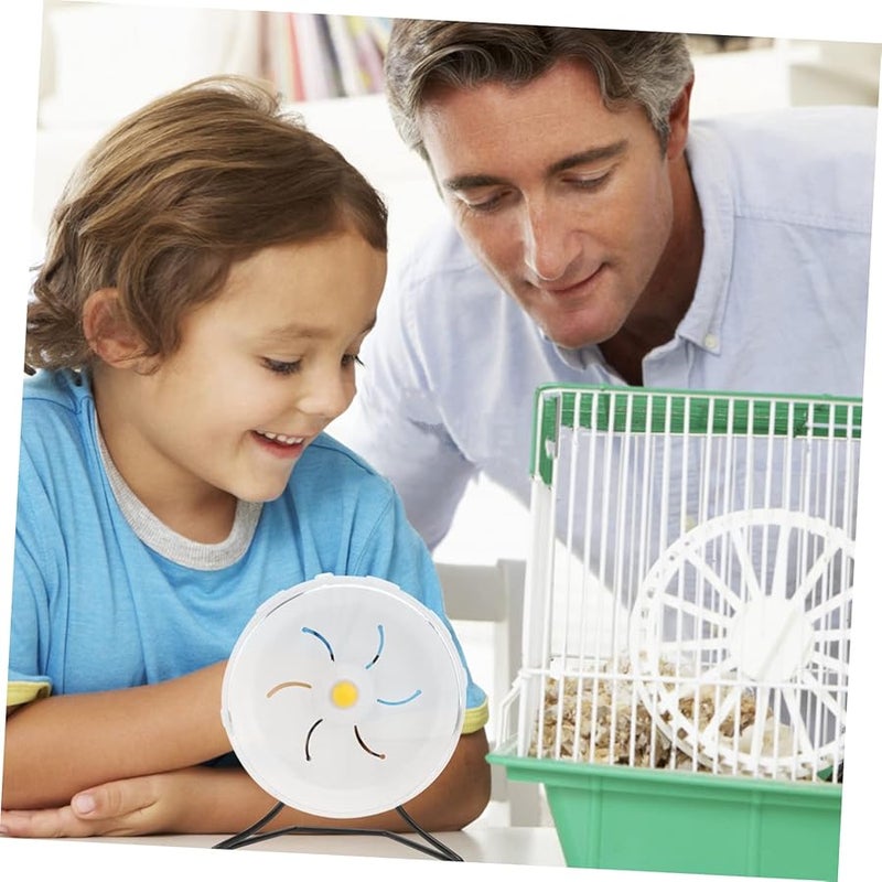 Small Pet Exercise Wheel Quiet Hamster Running Toy Mute Design For Night Play - Image 4