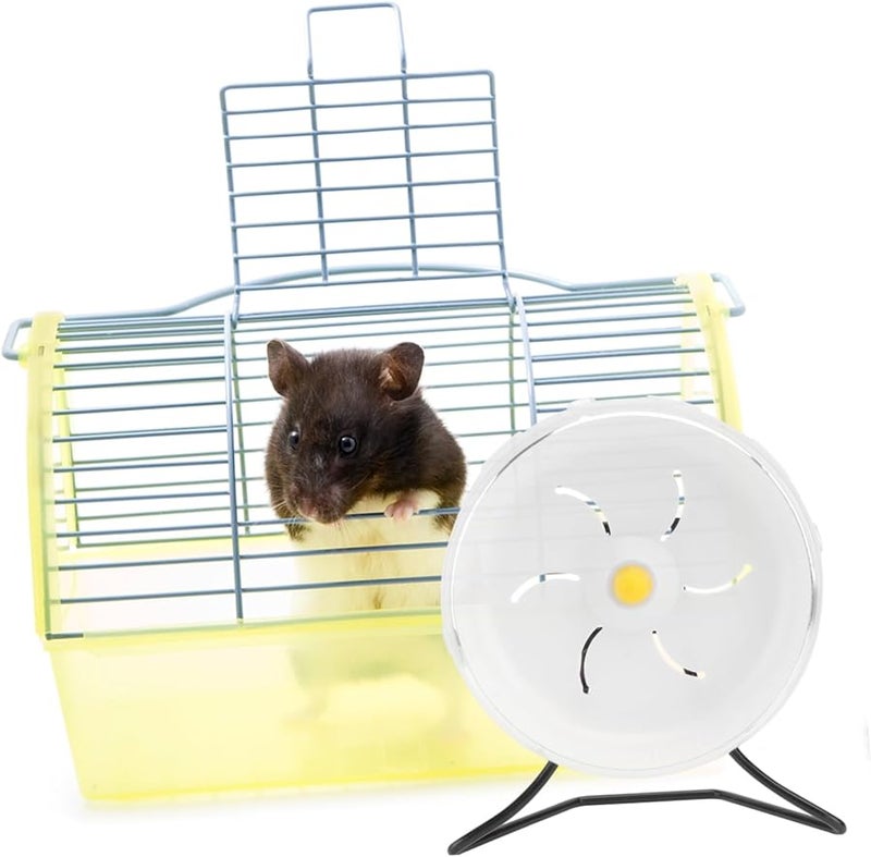 Small Pet Exercise Wheel Quiet Hamster Running Toy Mute Design For Night Play - Image 5