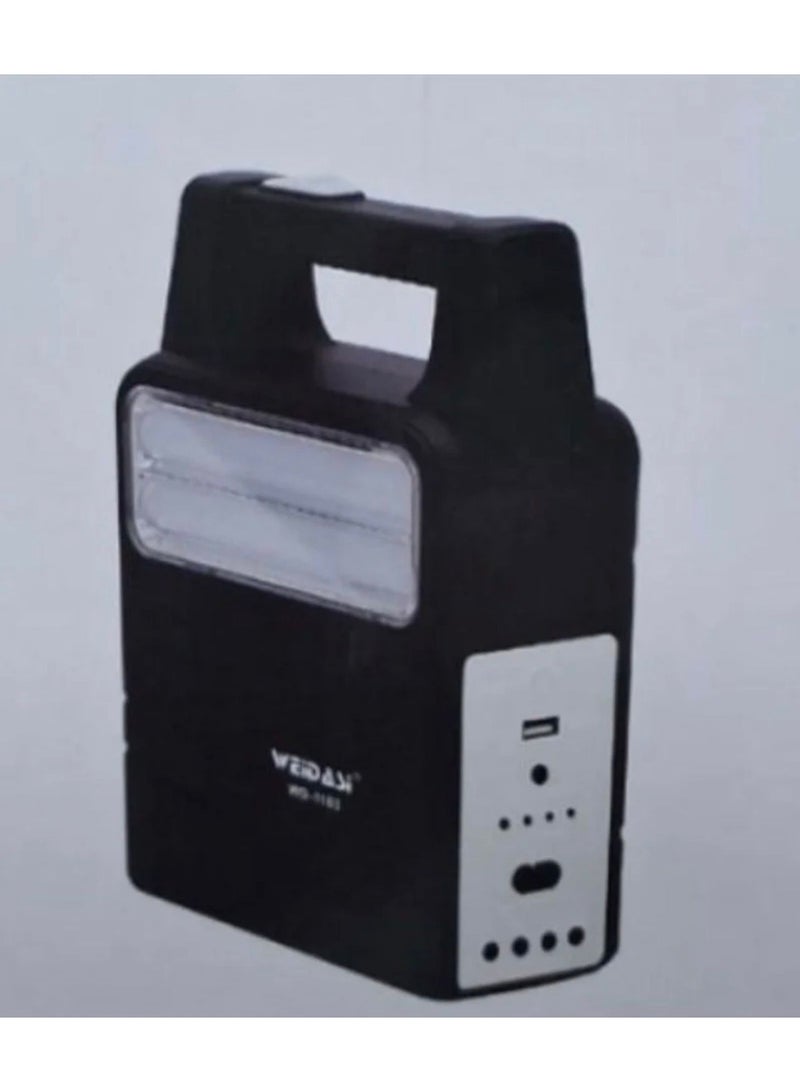 ويداسي نظام إضاءة وشحن بالطاقة الشمسية، متعدد الوظائف مثالي للرحلات، التخييم، والانقطاع المفاجئ للكهرباء. - Image 4