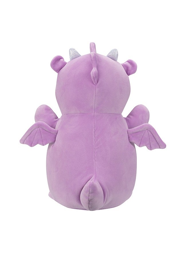 Squishmallows 14 inch Large Plush Dina Purple Dragon Hugmee , Officially Licensed Kellytoy Plush Toy, Colorful Soft Toy, Gift for Kids, Girls & Boys Washable Squishy Stuff Toy Multicolor All Age  - Image 2