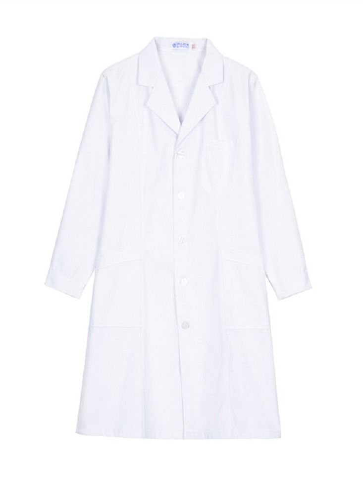 Gasin Long Sleeves Medical Lab Coat White  - Image 5