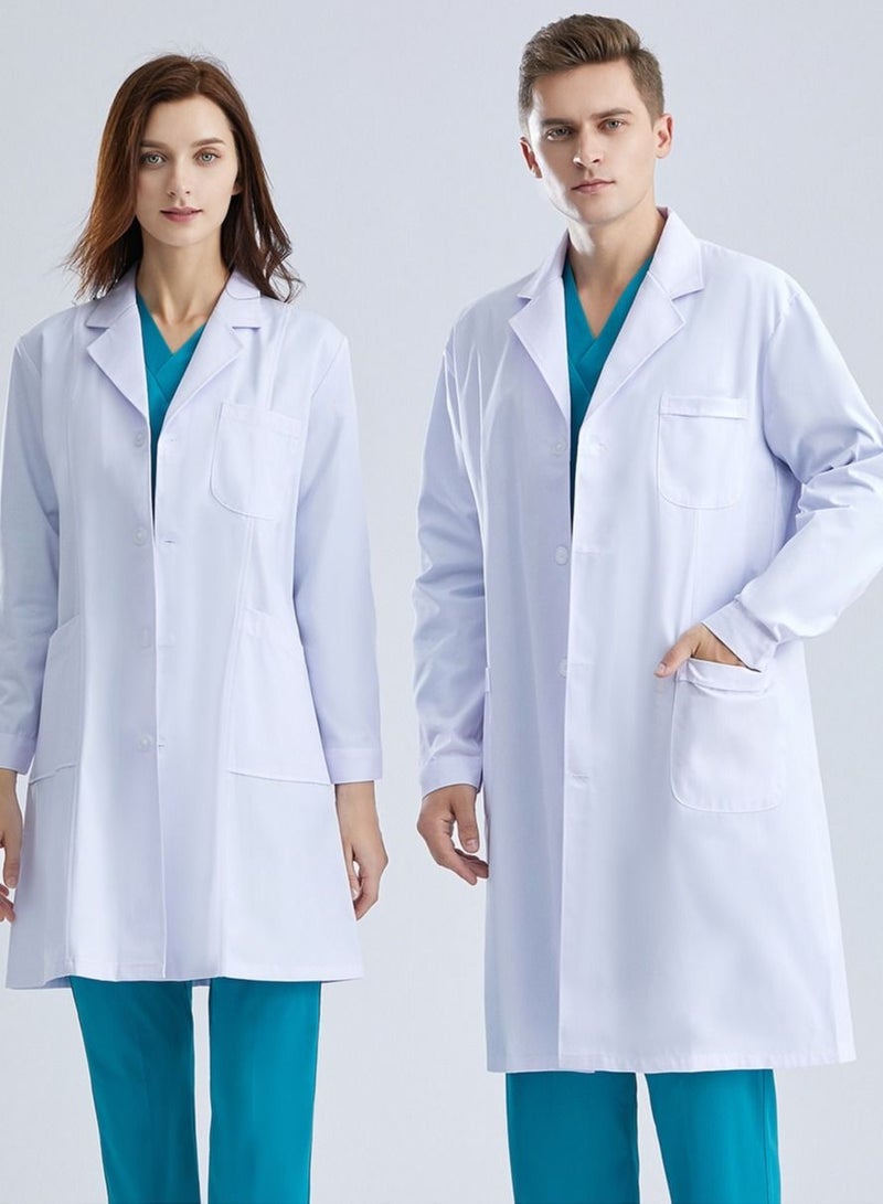 Gasin Long Sleeves Medical Lab Coat White  - Image 2