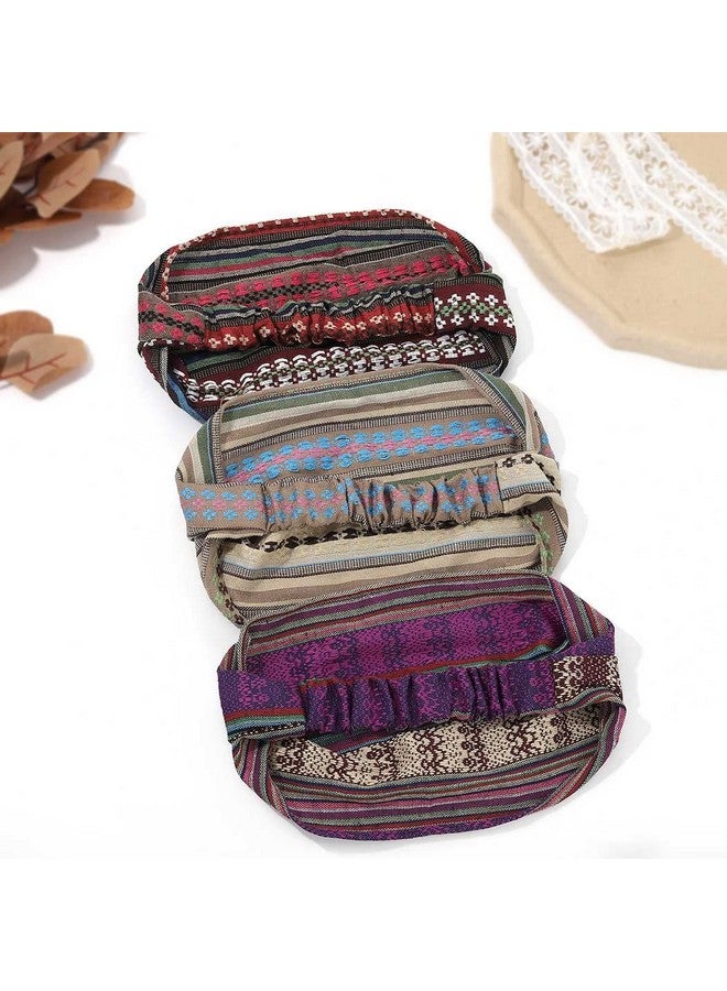 GORTIN Extra Wide Headbands Stretch Boho Head Wrap Turban Hair Bands Elastic Head Bands Cloth Hair Accessories for Women and Girls Pack of 3 - Image 2