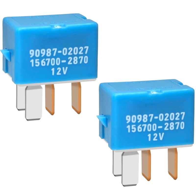 Casalytics 9098702027 RelaySet of 2 4 Pins AC Relay for Automotive Electrical Systems 9008087026 9098702028 Replacement for 19972014 Toyota Lexus and Camry Vehicles - Image 3