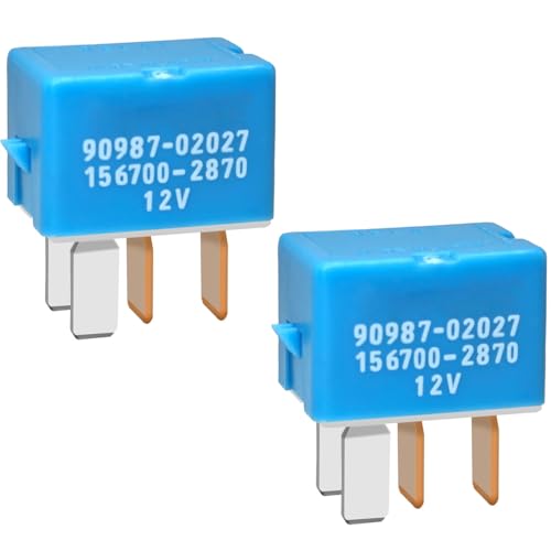 Casalytics 9098702027 RelaySet of 2 4 Pins AC Relay for Automotive Electrical Systems 9008087026 9098702028 Replacement for 19972014 Toyota Lexus and Camry Vehicles - Image 1