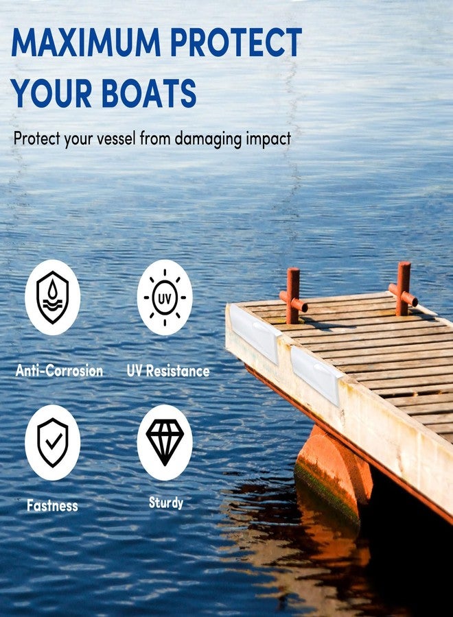 BALAVA Dock Bumper,Vinyl Boat Dock Bumpers Straight,White Dock Bumper Guards Boat Docking Bumpers,Soft Dock Bumpers Marine Dock Bumpers Dock Side Edge for Boat Docks（1 Pack） - Image 4