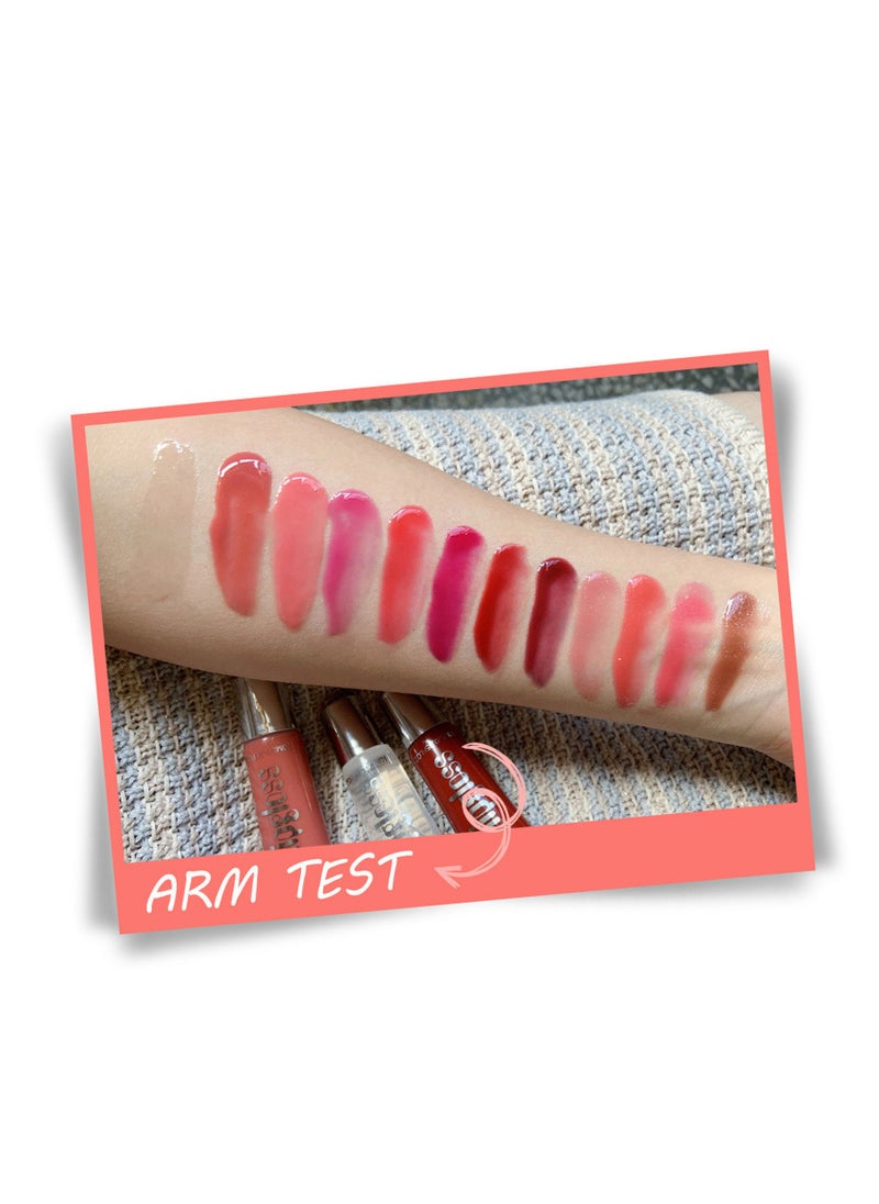 Handaiyan Lip Gloss Hydrating Moisturizing Long Lasting High Glossy Jelly Lip Stain Super Gloss Balm Oil Tinted Treatment Lip Glow Glass Shine Glitter Makeup Beauty Colored Bright Lifter For Women Girls  - Image 5