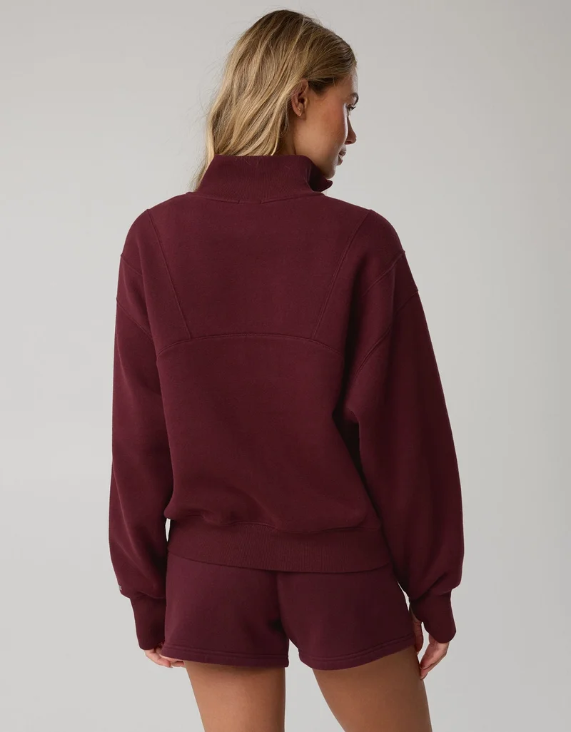 Aerie  OFFLINE By Aerie Cloud Fleece Seamed Quarter Zip Sweatshirt for Women | Best Price UAE