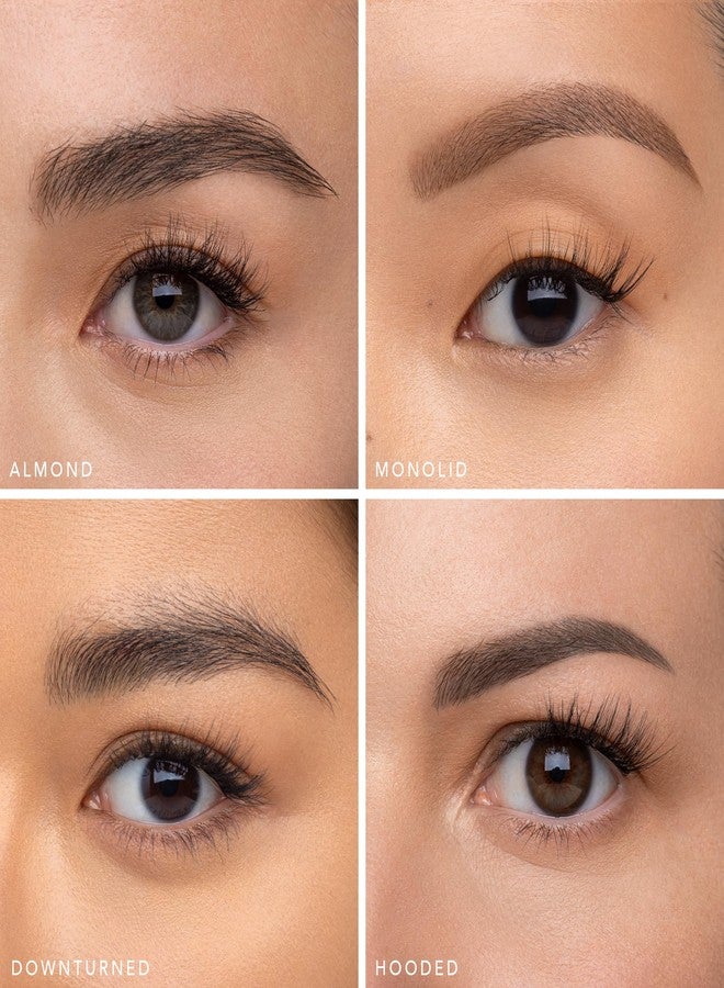 House of Lashes The Muse False Eyelashes, Black, Faux Silk, Medium Volume, Flared Half Lash, 3 Pairs, Reusable - Image 4