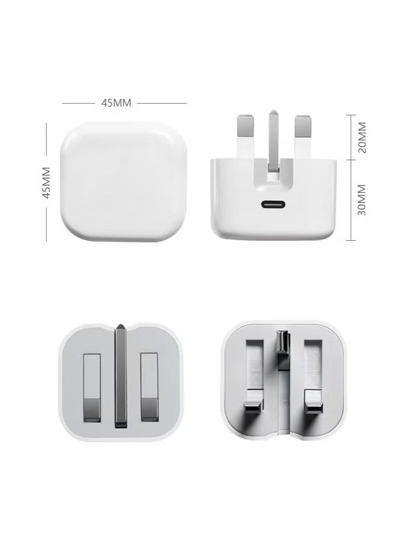 فلوينغ شاحن آيفون تايب سي، محول طاقة USB-C بقوة 20 واط PD للشحن السريع | مصمم خصيصًا لمنتجات آبل - Image 3