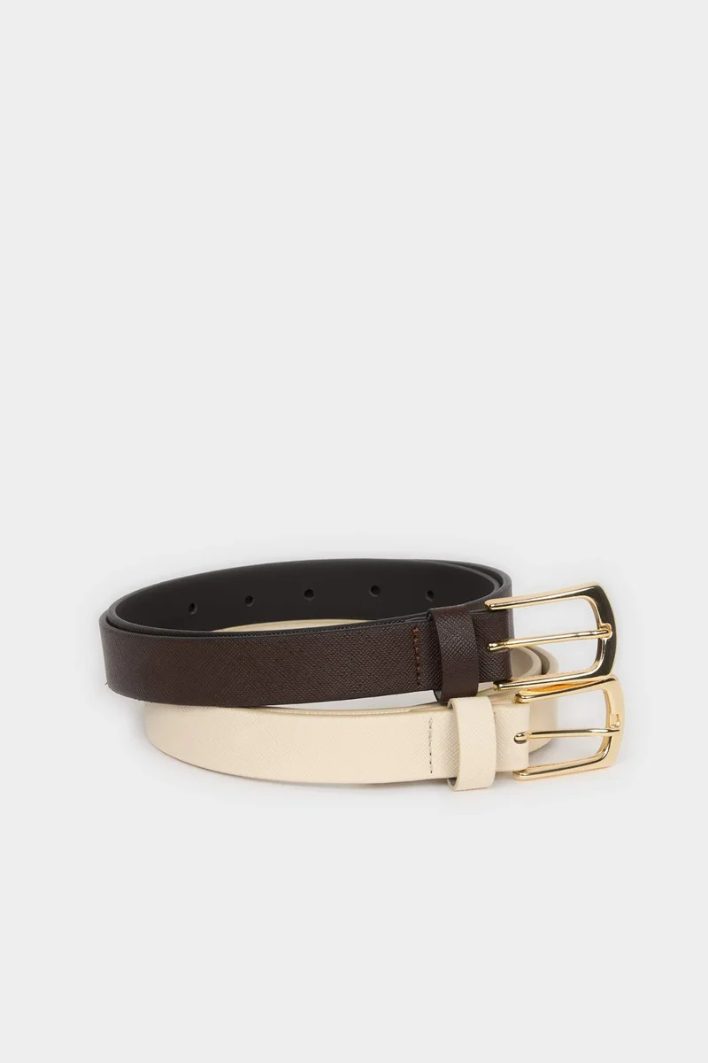 Defacto  Woman Oval Buckle Faux Leather for Women | Best Price UAE