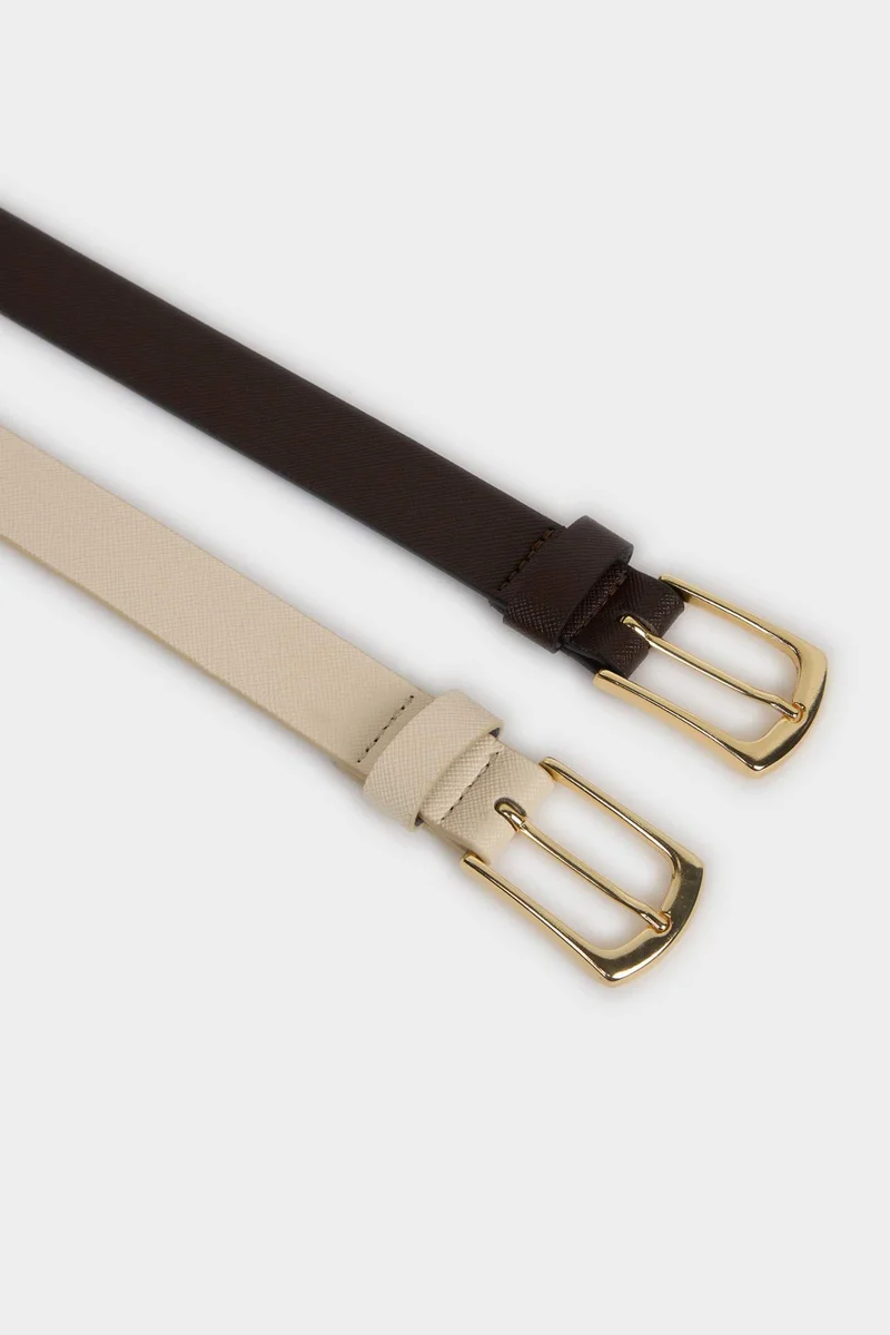 Defacto  Woman Oval Buckle Faux Leather for Women | Best Price UAE