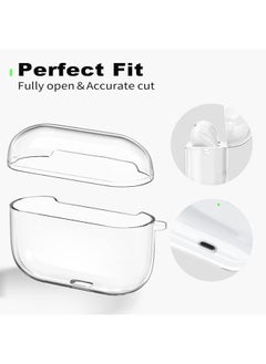 SJet Soft TPU Protective Case Cover for AirPods Pro 2/Pro with Cleaner Kit and Keychain(Clear)  - Image 4