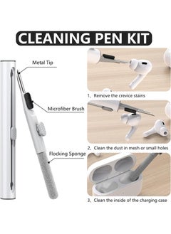 SJet Soft TPU Protective Case Cover for AirPods Pro 2/Pro with Cleaner Kit and Keychain(Clear)  - Image 3