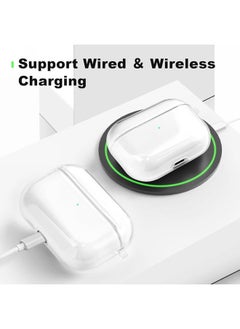 SJet Soft TPU Protective Case Cover for AirPods Pro 2/Pro with Cleaner Kit and Keychain(Clear)  - Image 5