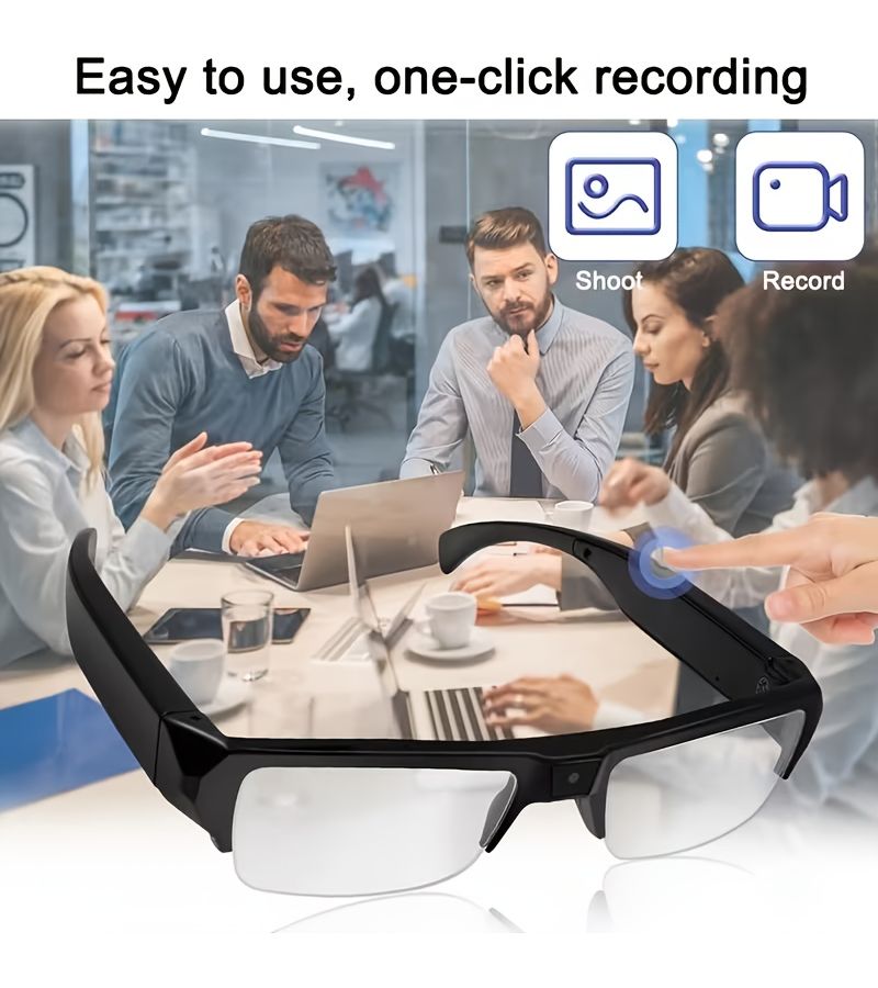 1080P Smart Video Glasses With 75 Degree Wide Angle Lens HD Recording For Photos And Videos Best Gift - Image 5