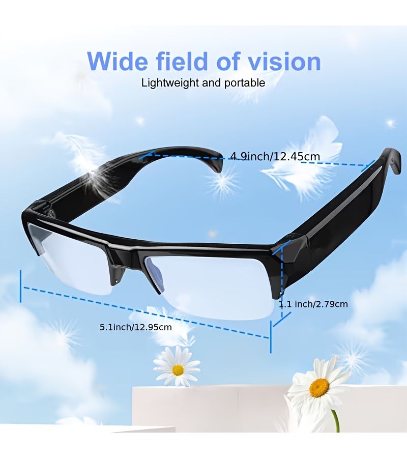 1080P Smart Video Glasses With 75 Degree Wide Angle Lens HD Recording For Photos And Videos Best Gift - Image 2