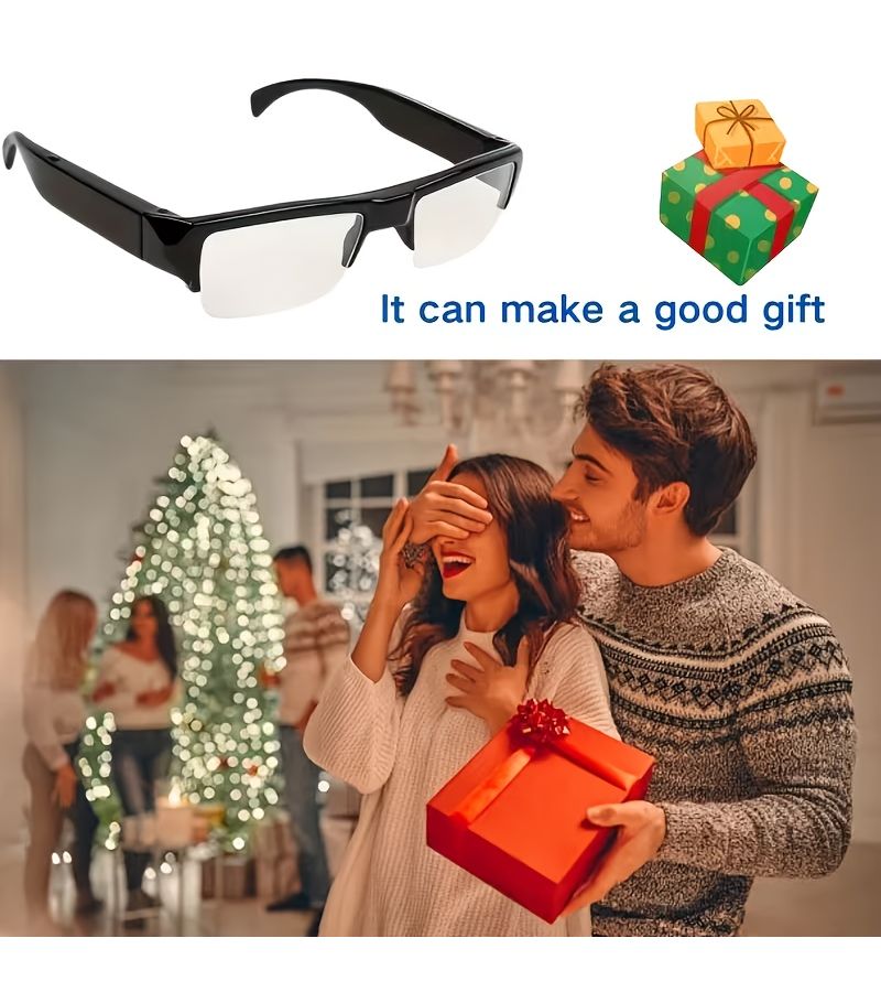 1080P Smart Video Glasses With 75 Degree Wide Angle Lens HD Recording For Photos And Videos Best Gift - Image 3